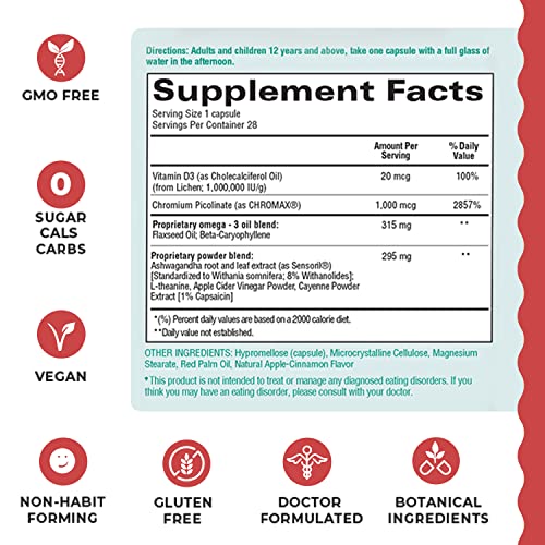 R3SET Stress Eating Daily Supplement Capsules – Apple Cinnamon – 28ct R3SETBuy Supplements Australia