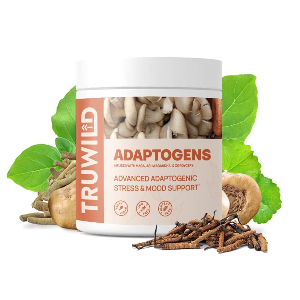 TruWild Adaptogen Blend with Cordyceps Maca Ashwagandha - Full Spectrum Mushroom TruWildBuy Supplements Australia