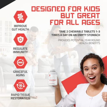 Bovine Colostrum Chewable Tablets - TBR Labs - with Immunoglobulins and Lactoferrin TBR LabsBuy Supplements Australia