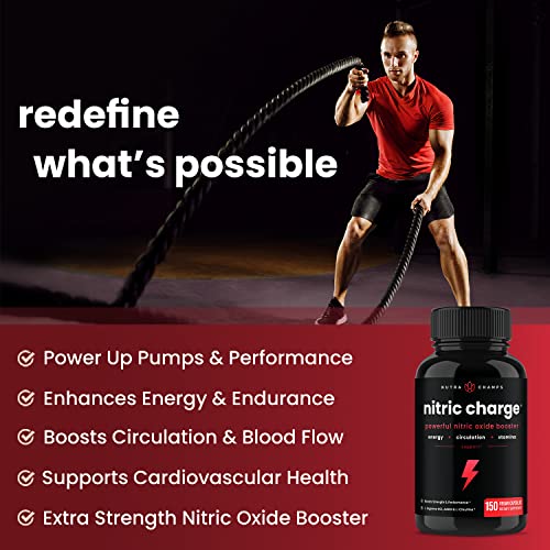 Nitric Oxide Supplement | L-Arginine, L Citrulline Malate, AAKG, Pine Bark, Grape Seed NutraChampsBuy Supplements Australia