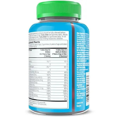 Flintstones Multivitamins for Kids, Sugar Free Kids Multivitamin Gummies, with Vitamins A, C, E, B6 & B12, Raspberry Flavored Gummy Vitamins, 60 Count Flintstones Vitamins
