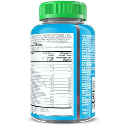 Flintstones Multivitamins for Kids, Sugar Free Kids Multivitamin Gummies, with Vitamins A, C, E, B6 & B12, Raspberry Flavored Gummy Vitamins, 60 Count Flintstones Vitamins