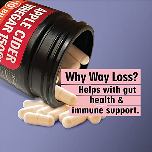 WayLoss 1500mg Apple Cider Vinegar Capsules/Apple Cider Vinegar Pills w/ 10 BILLLION WAY LOSSBuy Supplements Australia