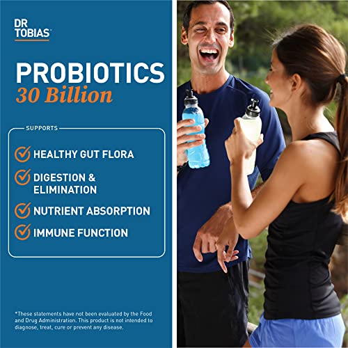 Dr. Tobias Probiotics 30 Billion, 10 Strains, 30 Billion CFU's, Targeted Release Probiotics Dr. TobiasBuy Supplements Australia