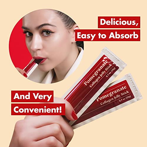 FRESHBELL Pomegranate Collagen Jelly Stick (20g x 30 sticks) Marine Collagen Peptide FreshbellBuy Supplements Australia