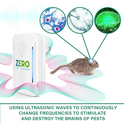 Ultrasonic Pest Repeller, Indoor Ultrasonic Repellent for Roach, Rodent ZEROPESTBuy Supplements Australia