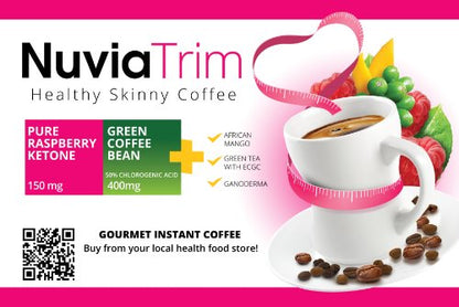 Nuvia Trim - Gourmet Instant Coffee for Weight Loss, with Garcinia Cambogia, Raspberry NuviaBuy Supplements Australia