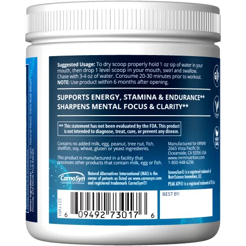 MRM Nutrition Driven™ Dry Scoop Pre-Workout Powder| Sour Berry Flavored| Pure Ingredients| Muscle + Hydration + Energy Blends| Performance Energy | Vegan + Gluten-Free | 15 Servings