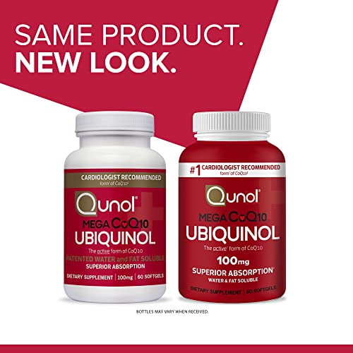 Qunol Ubiquinol CoQ10 100mg Softgels, Mega Ubiquinol 100mg - Superior Absorption QunolBuy Supplements Australia
