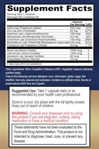 True Healing Naturals - True Minerals Supplement, Promotes Gut & Heart Health, 90 Vegetarian Capsules True Healing NaturalsBuy Supplements Australia