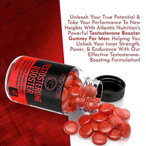 Testosterone Booster For Men Gummies - Enhances Strength & Stamina - Optimizes Physical Atlantis NutritionBuy Supplements Australia