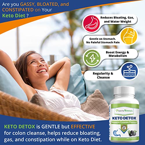 Power By Naturals Keto Colon Cleanser & Detox - Rapid Weight Loss Pills, Gut Health Power By NaturalsBuy Supplements Australia