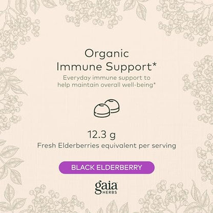 Gaia Herbs Black Elderberry (Sambucus Nigra) Extra Strength Gummies Gaia HerbsBuy Supplements Australia