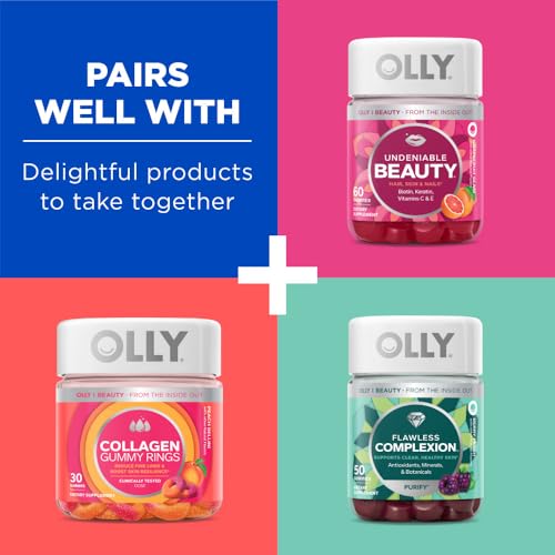 OLLY Glowing Skin Gummy, 25 Day Supply (50 Count), Plump Berry, Hyaluro OLLYBuy Supplements Australia