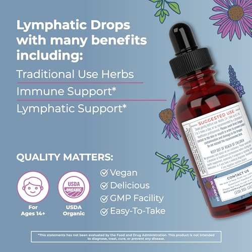 Lymphatic Support Drops | USDA Organic Lymphatic Cleanse Immune Support Supplement MaryRuth OrganicsBuy Supplements Australia