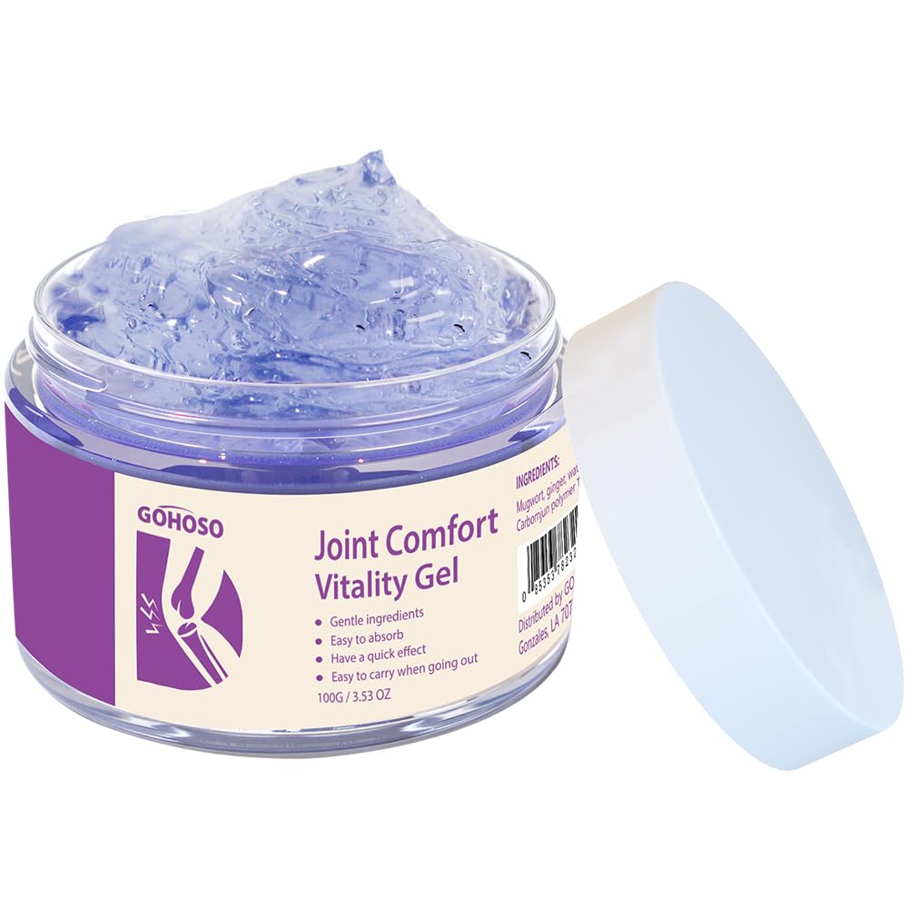 Joint Purple Gel, Cooling Massage Cream with Turmeric for Back, Neck, Joints & Muscles – Hydrating Gel for Active Lifestyles ENVISHABuy Supplements Australia