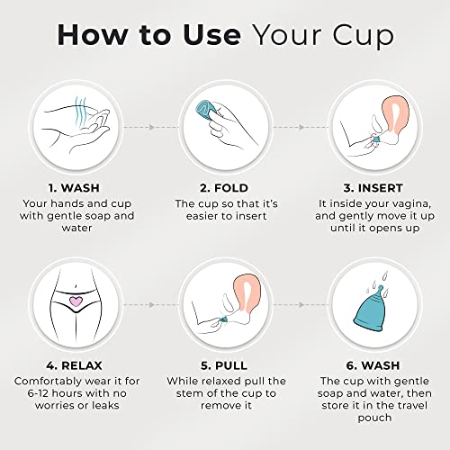 CareCup Menstrual Cups - Set of 2 Reusable Period Cups - Premium Design with Soft, Flexible CarecupBuy Supplements Australia