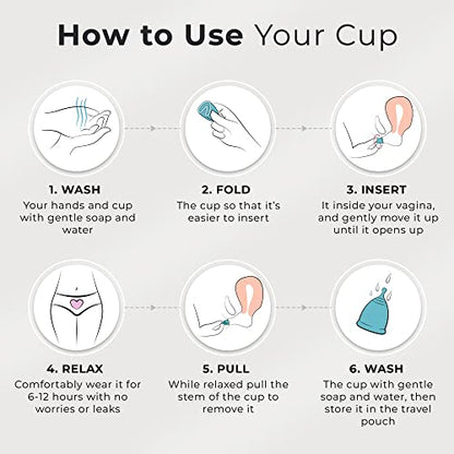 CareCup Menstrual Cups - Set of 2 Reusable Period Cups - Premium Design with Soft CarecupBuy Supplements Australia