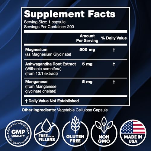 Magnesium Glycinate 500MG - Magnesium for Sleep - High Absorption Chelated Magnesiu JOYLI NutritionBuy Supplements Australia