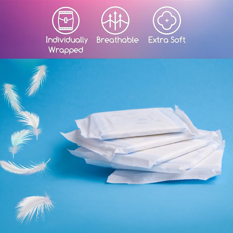 100 Bulk Pads with Wings Individually Wrapped for Women Homeless, Postpartum, Hospitals Trail makerBuy Supplements Australia