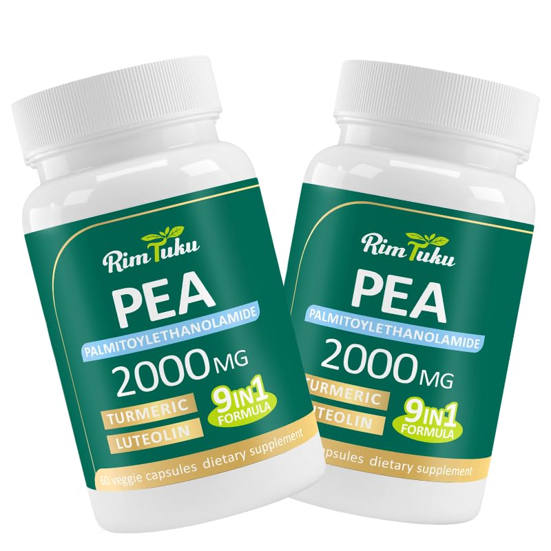 Liposomal Palmitoylethanolamide 2000MG + Luteolin 200MG + Turmeric 200MG & Fisetin 100MG, Micronized Pea 99% Highly Purified Enhanced Absorption Pea Supplement, 120 Capsules RimTukuBuy Supplements Australia