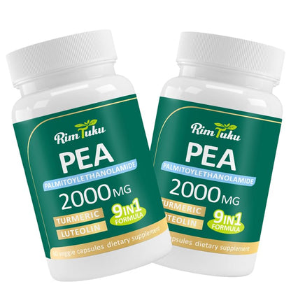Liposomal Palmitoylethanolamide 2000MG + Luteolin 200MG + Turmeric 200MG & Fisetin 100MG, Micronized Pea 99% Highly Purified Enhanced Absorption Pea Supplement, 120 Capsules RimTukuBuy Supplements Australia