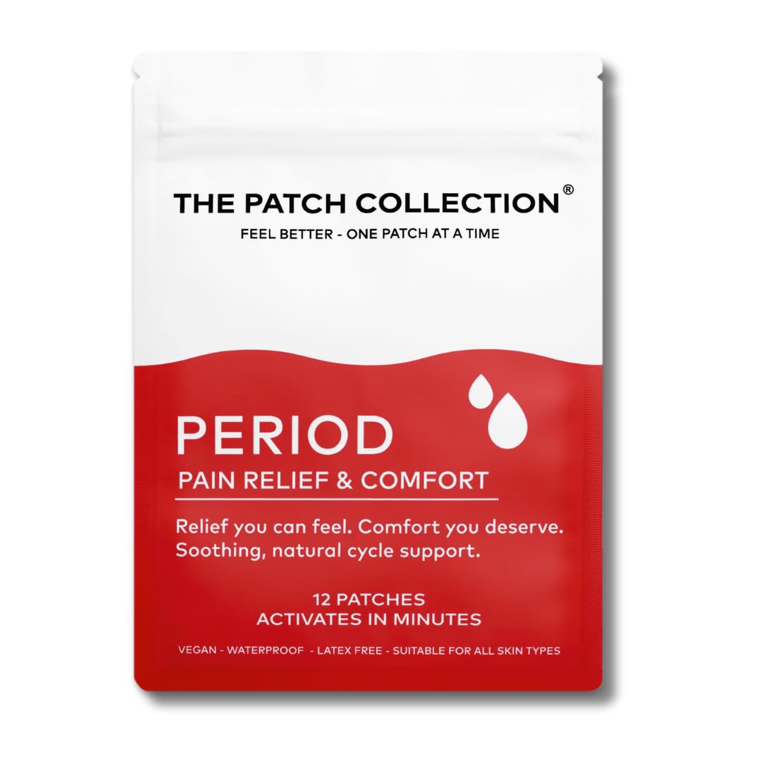 The Patch Collection® – Period Pain Relief Patch | Menthol, Turmeric, Valerian Root, Green Tea, Pomegranate Oil (Pack of 12) The Patch CollectionBuy Supplements Australia