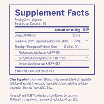 Nouri Menopause Health Probiotic, Menopause Relief for Women - Resveratrol Capsules NouriBuy Supplements Australia