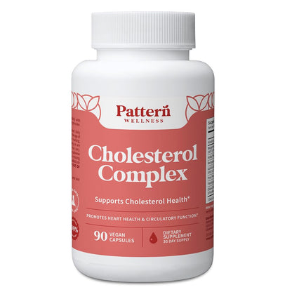 Pattern Wellness Cholesterol Complex Supplement – Supports Overall Well-Being – 3rd Party Lab Tested – 90 Vegan Capsules Pattern WellnessBuy Supplements Australia