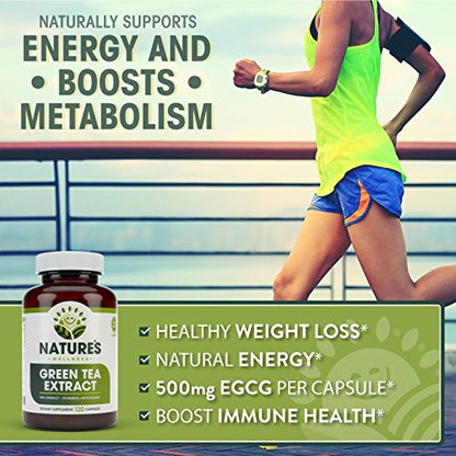 Green Tea Extract 98% Standardized with EGCG | Healthy Weight Support, Metabolism Natures WellnessBuy Supplements Australia