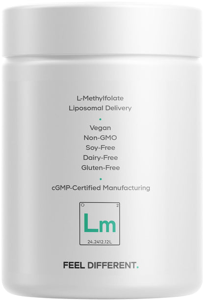 Codeage Liposomal L-Methylfolate 5-MTHF+ - Active Vitamin B9, Methylcobalamin B12, Betaine TMG, B6-2-Month Supply Multivitamins - Liposomal Delivery - Bioavailable B-Vitamin Complex - 60 Capsules CodeageBuy Supplements Australia