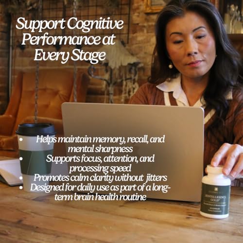 Zen Principle Zentelligence™ Gold Brain Supplement – Memory, Focus & Mental Clarity. Premium Cognitive Support for Adults 40+ with Magnesium, Vitamin D3, CoQ10, Vitamin B12 & L-Theanine. 60 Capsules Zen PrincipleBuy Supplements Australia