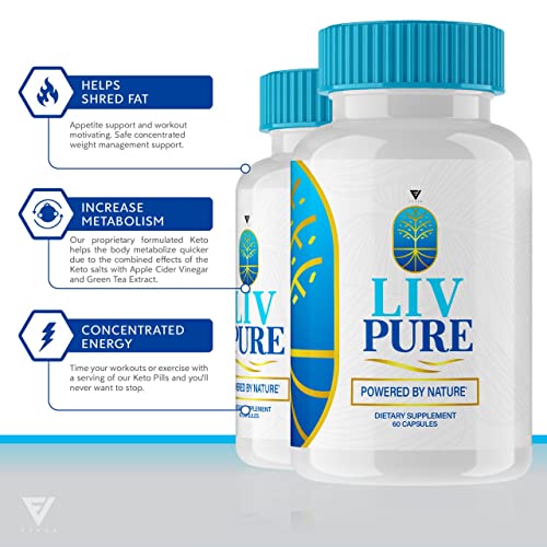 (2 Pack) Liv Pure Loss Pills, Livpure Liver Detox Cleanse Management Capsules Advanced FyvusBuy Supplements Australia