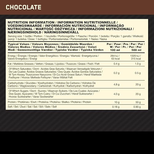 Optimum Nutrition High Protein Shake Bottles, Ready To Drink Healthy Snacks, No added Optimum NutritionBuy Supplements Australia