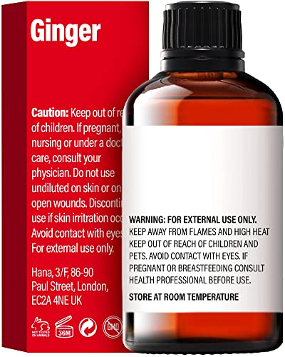 H’ana Pure Ginger Oil for Belly Fat & Pain - 100% Natural Therapeutic Grade Ginger Essentia H'anaBuy Supplements Australia