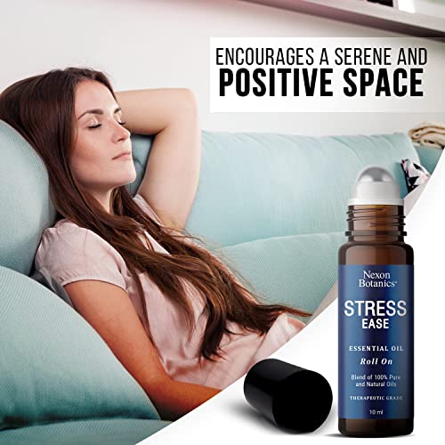 Stress Ease Essential Oil Roll On Blend 10ml - Natural Stress Relief Essential Oils Roll Nexon BotanicsBuy Supplements Australia