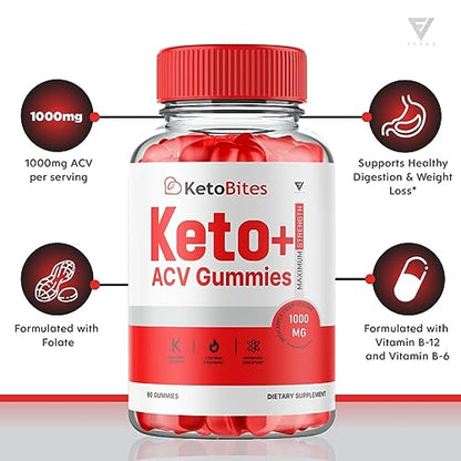 (3 Pack) Keto Bites ACV Gummies, KetoBites Keto ACV Gummies Advanced Weight Loss FyvusBuy Supplements Australia