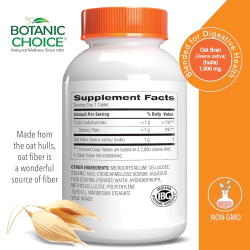 Botanic Choice Oat Fiber -Natural Oat Fiber Dietary Supplement to Support Digestive Health Botanic ChoiceBuy Supplements Australia