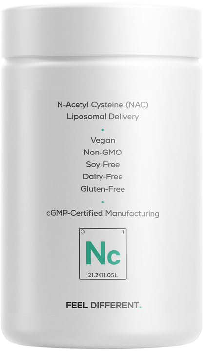 Codeage Liposomal NAC Supplement - N-Acetyl L-Cysteine Amino Acid - 2 Month Supply - Free-Form NAC - Phospholipid Complex - Vegan, Non-GMO, Gluten-Free, Dairy-Free - 120 Capsules CodeageBuy Supplements Australia