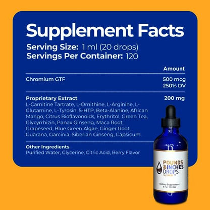 Dirobi Pounds and Inches Weight Management Drops, Liquid Supplement Pounds and Inches DropsBuy Supplements Australia
