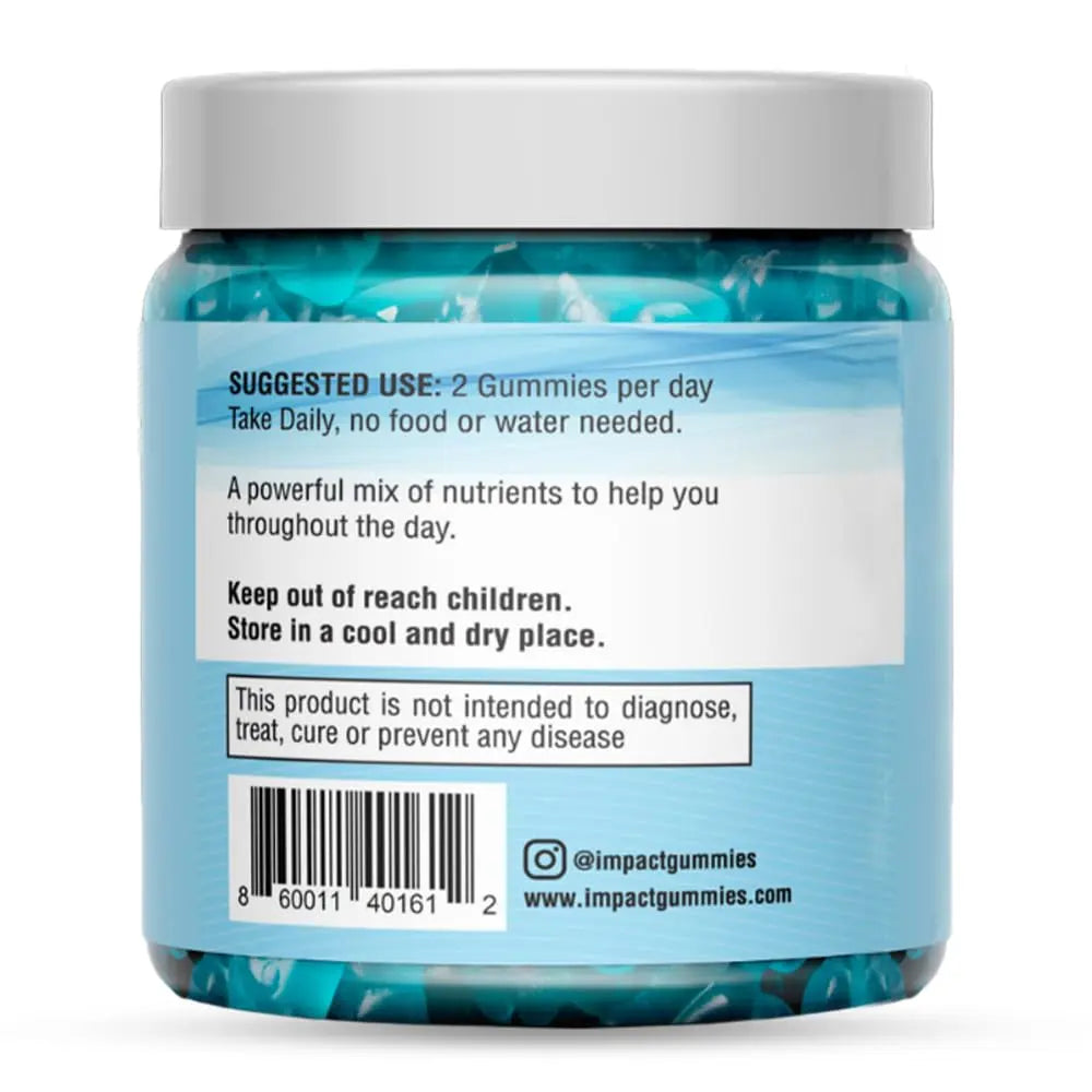 Youth Athletic Gummies – Kids Multivitamin Gummies with Essential Nutrients, Immune & Energy Support, Vegan & Gelatin-Free IMPACT