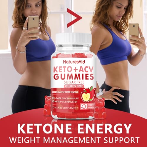 (2 Pack) 180 CT Keto Acv Gummies for Advanced Weight Loss & Belly Fat Burn - Pro Natures AidBuy Supplements Australia