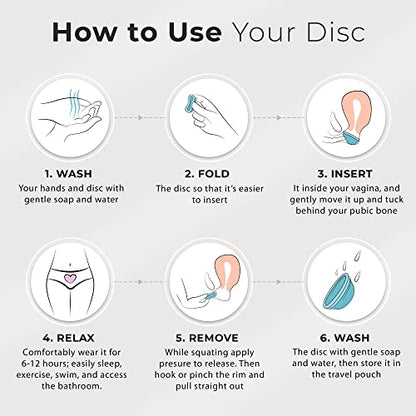 Ecoblossom Menstrual Original Disc - Set of 2 Reusable Period Discs Regular (Small & Large (Pack of 2)) EcoBlossomBuy Supplements Australia