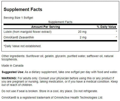 Swanson Synergistic Eye Health - Lutein and Zeaxanthin Supplement SwansonBuy Supplements Australia
