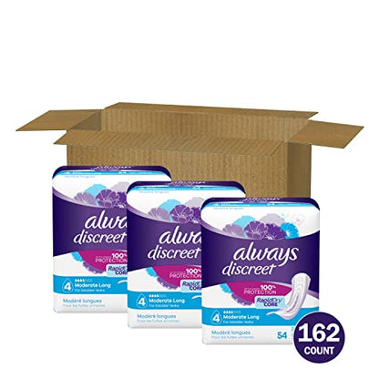 Always Discreet Adult Moderate Long Incontinence Pads, Up to 100% Leak Always DiscreetBuy Supplements Australia