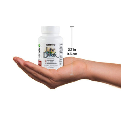 Liv D-Tox - 60 Capsules - Liver Detox and Cleanse Support Health Supplement, with Turmeric The Delgado Protocol for HealthBuy Supplements Australia