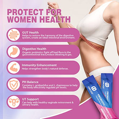 OMOGS Women's Probiotic,120-Billion-CFUs, 18 Strains, with 3 Prebiotics and Cranberry OMOGSBuy Supplements Australia