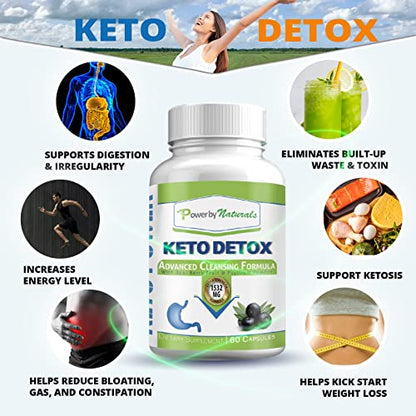 Power By Naturals Keto Colon Cleanser & Detox - Rapid Weight Loss Pills, Gut Health Power By NaturalsBuy Supplements Australia